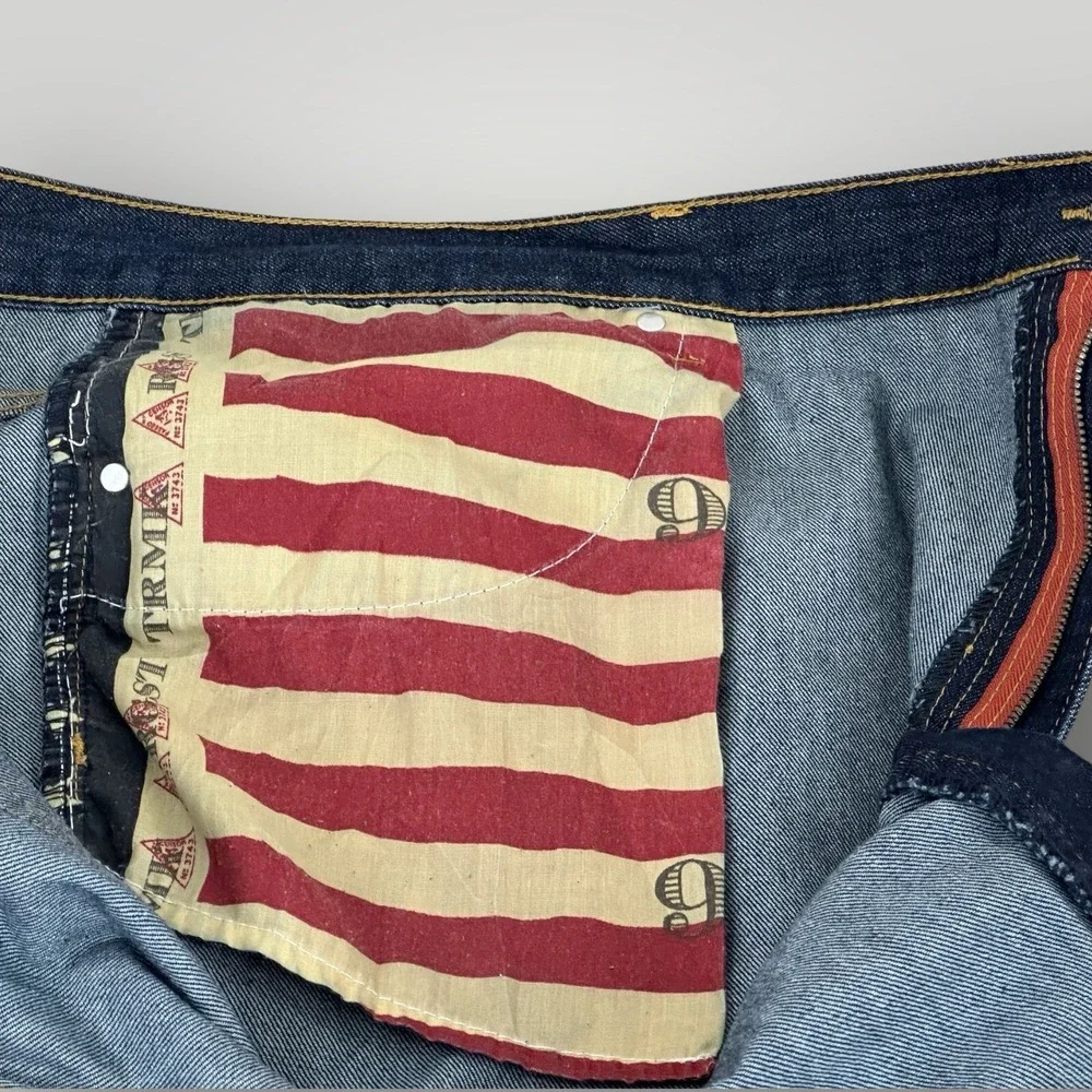Winchester Jeans Mens 52x34 Distressed Rip Repair Grudge Acid Wash Grudge Denim